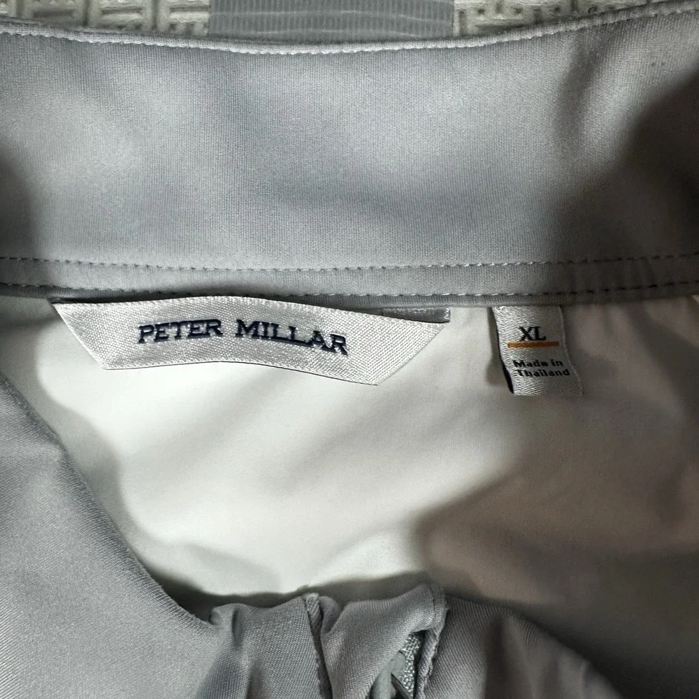 Peter Millar Crown Sport Performance Fabric Endeavor White Jacket Sz L $245 Golf